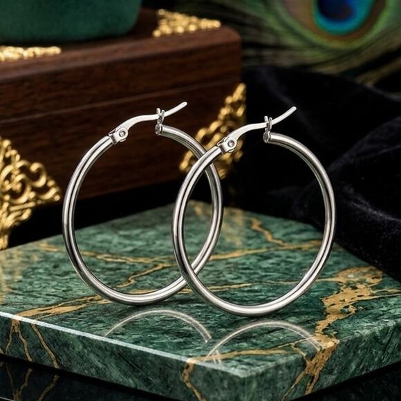& Other Stories Jewelry - Hoop Earrings 3CM 304 Stainless Steel Earring